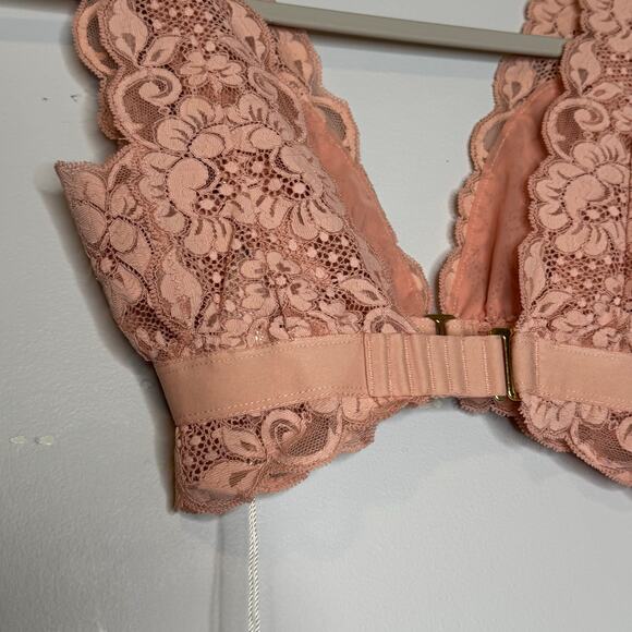 We Are HAH Got Ur Back Lace Bralette in Copper Rose NWT Women’s XS - Picture 3 of 8